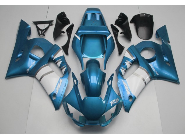 Light Blue & White 1998-2002 R6 Motorcycle Fairings Light Blue & White 1998-2002 R6 Motorcycle Fairings