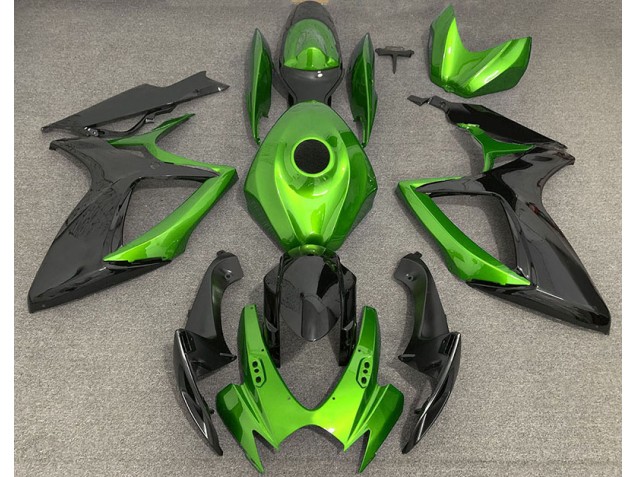 Light Green and Black 2006-2007 GSXR 600-750 Motorcycle Fairings Light Green and Black 2006-2007 GSXR 600-750 Motorcycle Fairings