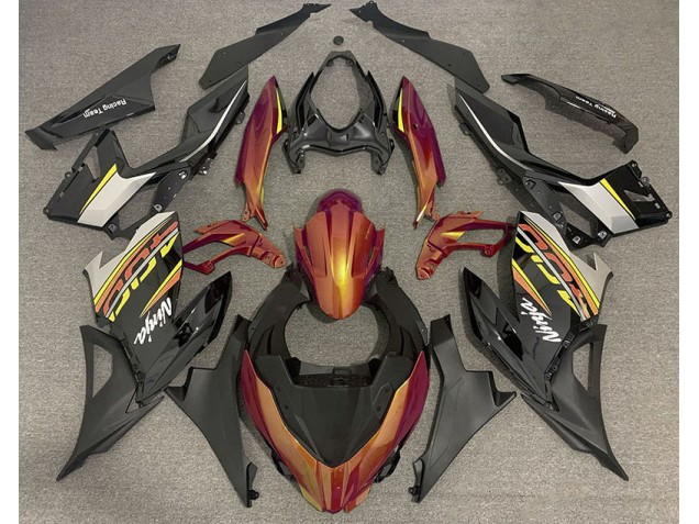 Liquid Orange and Grey 2018-2023 Ninja 400 Motorcycle Fairings Liquid Orange and Grey 2018-2023 Ninja 400 Motorcycle Fairings