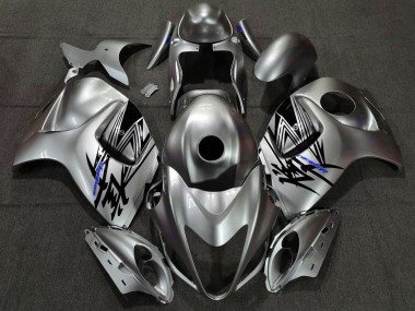 Liquid Silver & Blue 2008-2020 GSXR 1300 Hayabusa Motorcycle Fairings