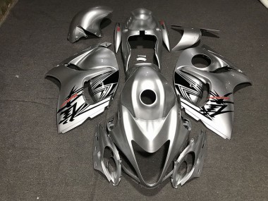 Liquid Silver & Red 2008-2020 GSXR 1300 Hayabusa Motorcycle Fairings