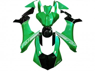 Lizard Green and Black 2015-2019 R1 Motorcycle Fairings
