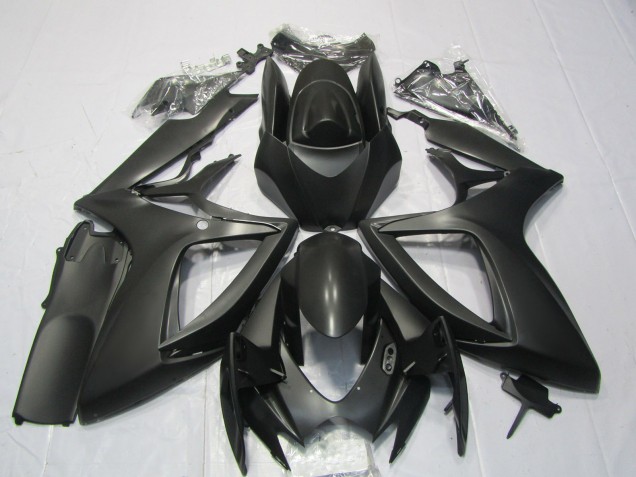 Matte Black 2006-2007 GSXR 600-750 Motorcycle Fairings Matte Black 2006-2007 GSXR 600-750 Motorcycle Fairings