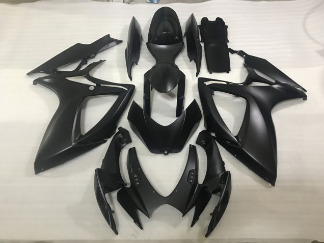 Matte Black 2006-2007 GSXR 600-750 Motorcycle Fairings Matte Black 2006-2007 GSXR 600-750 Motorcycle Fairings
