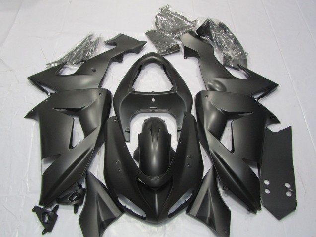 Matte Black 2006-2007 ZX10R Motorcycle Fairings Matte Black 2006-2007 ZX10R Motorcycle Fairings