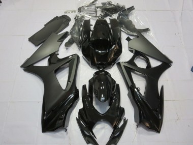 Matte Black Gloss Black 2007-2008 GSXR 1000 Motorcycle Fairings