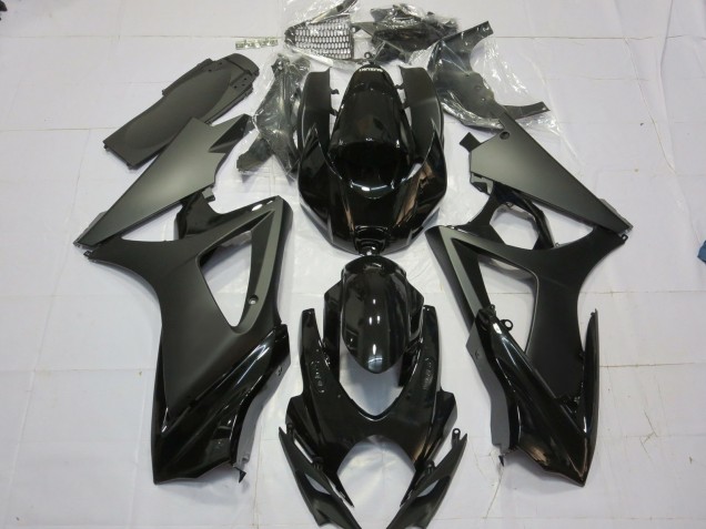 Matte Black Gloss Black 2007-2008 GSXR 1000 Motorcycle Fairings Matte Black Gloss Black 2007-2008 GSXR 1000 Motorcycle Fairings
