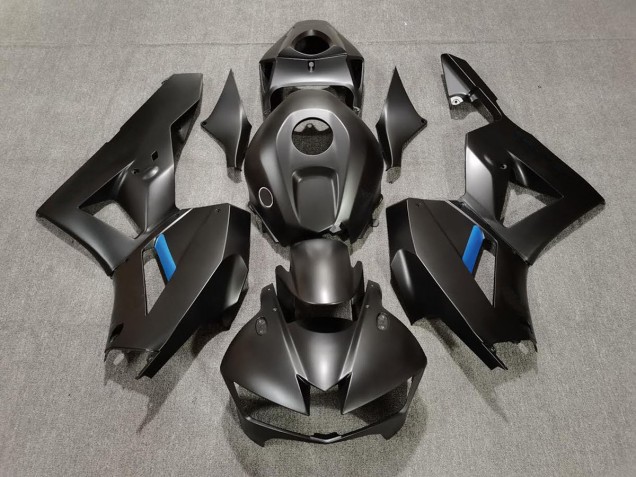Matte Black & Light Blue 2013-2023 CBR600RR Motorcycle Fairings Matte Black & Light Blue 2013-2023 CBR600RR Motorcycle Fairings