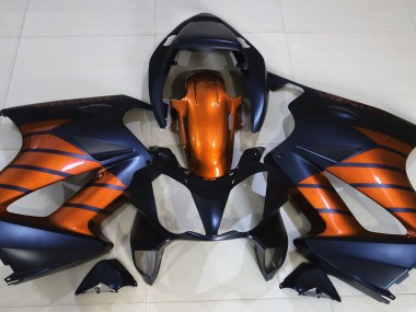 Matte Black & Orange 2002-2012 VFR800 Motorcycle Fairings