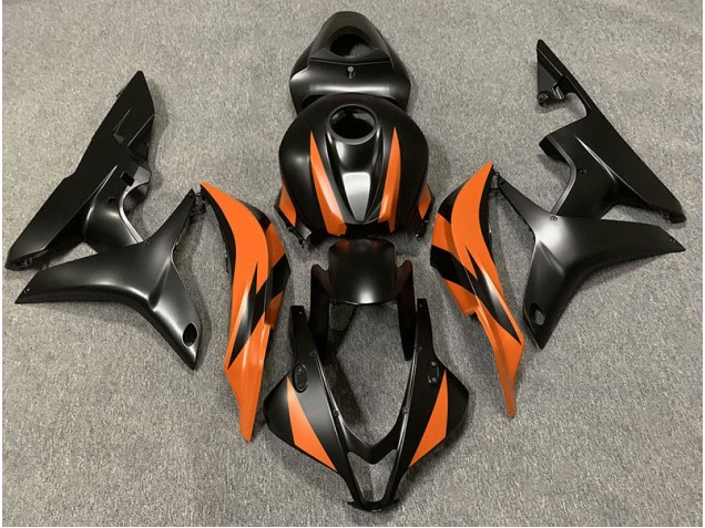 Matte Black & Orange Design 2007-2008 CBR600RR Motorcycle Fairings Matte Black & Orange Design 2007-2008 CBR600RR Motorcycle Fairings