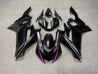 Matte Black & Pink Accents 2017-2021 R6 Motorcycle Fairings