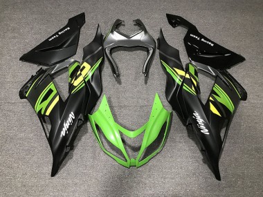 Matte Black & Racing 2013-2018 ZX6R Motorcycle Fairings