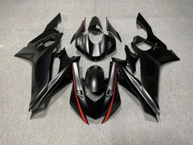 Matte Black & Red Accents 2017-2021 R6 Motorcycle Fairings