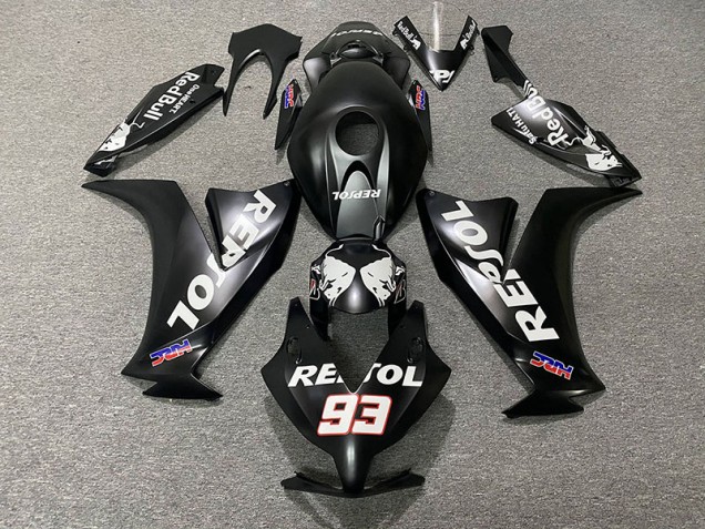 Matte Black Repsol 2012-2016 CBR1000RR Motorcycle Fairings Matte Black Repsol 2012-2016 CBR1000RR Motorcycle Fairings