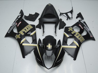 Matte Black Rizla 2003-2004 GSXR 1000 Motorcycle Fairings