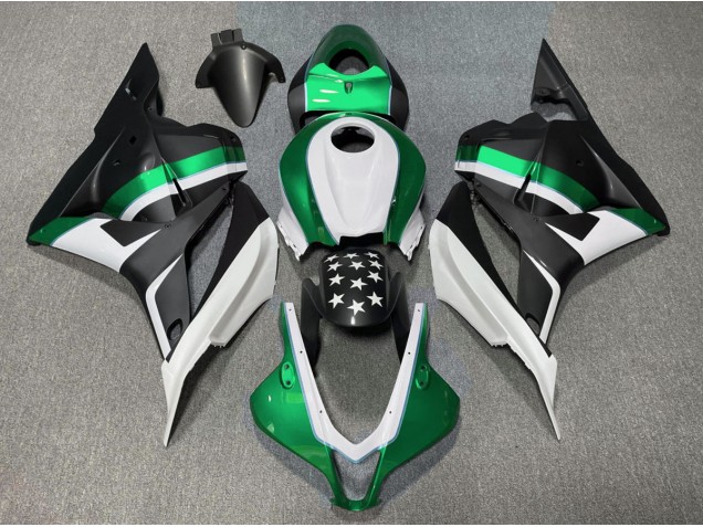 Matte Black and Green Star 2009-2012 CBR600RR Motorcycle Fairings Matte Black and Green Star 2009-2012 CBR600RR Motorcycle Fairings