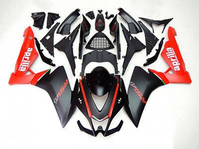 Matte Black and Red 2012-2015 RS4 125 Motorcycle Fairings Matte Black and Red 2012-2015 RS4 125 Motorcycle Fairings