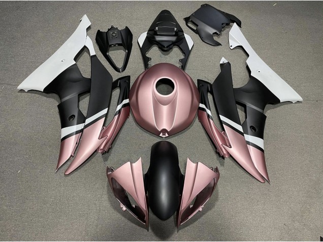 Matte Black and Rose Gold 2008-2016 R6 Motorcycle Fairings Matte Black and Rose Gold 2008-2016 R6 Motorcycle Fairings