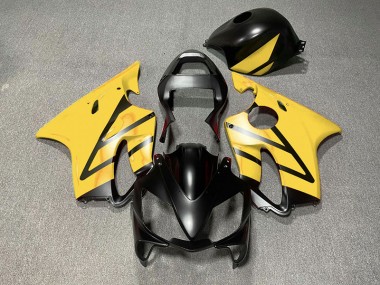 Matte Black and Yellow 2001-2003 CBR600 F4i Motorcycle Fairings