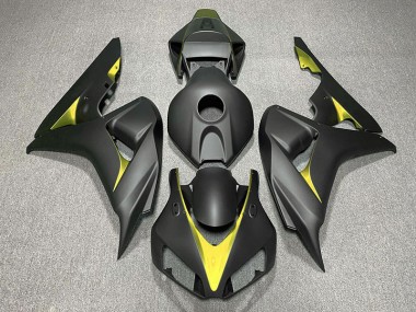 Matte Black and Yellow 2006-2007 CBR1000RR Motorcycle Fairings