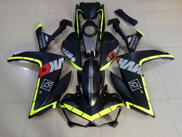 Matte Black and Yellow 2015-2018 R3 Motorcycle Fairings Matte Black and Yellow 2015-2018 R3 Motorcycle Fairings