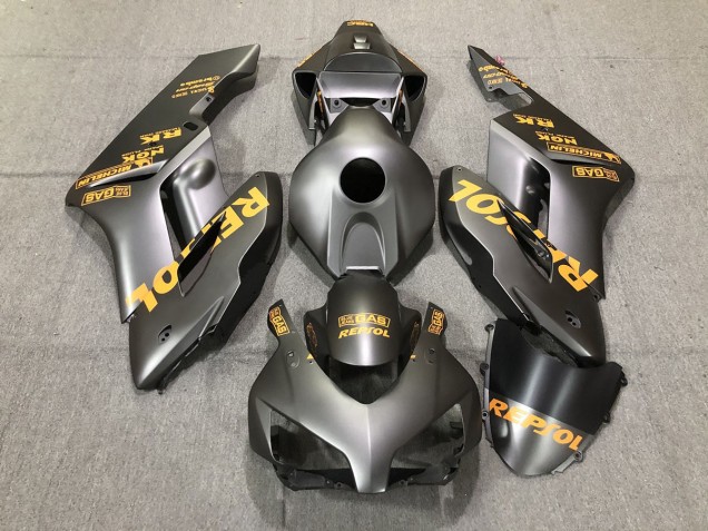 Matte Grey Orange Repsol 2004-2005 CBR1000RR Motorcycle Fairings Matte Grey Orange Repsol 2004-2005 CBR1000RR Motorcycle Fairings