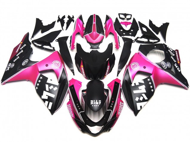 Matte Pink Custom Logos 2009-2016 GSXR 1000 Motorcycle Fairings Matte Pink Custom Logos 2009-2016 GSXR 1000 Motorcycle Fairings
