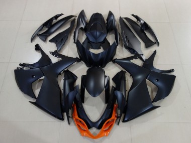 Matte and Orange 2009-2016 GSXR 1000 Motorcycle Fairings