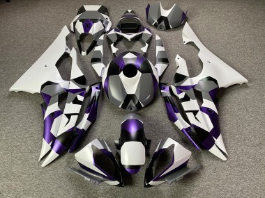 Mystic Purple Snow Camo 2008-2016 R6 Motorcycle Fairings