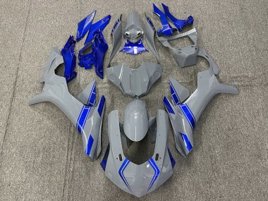 Nardo Grey & Blue Accents 2015-2019 R1 Motorcycle Fairings