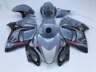 Nardo Grey and Black Limited 2008-2020 GSXR 1300 Hayabusa Motorcycle Fairings