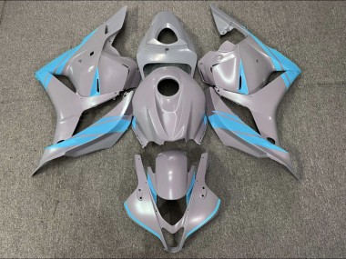 Nardo Grey and Light Blue 2009-2012 CBR600RR Motorcycle Fairings