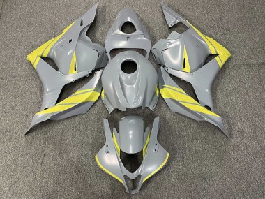Nardo Grey and Yellow 2009-2012 CBR600RR Motorcycle Fairings