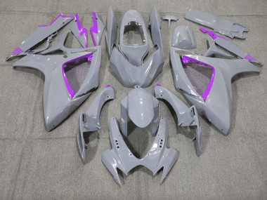 Nardo and Purple Trim 2006-2007 GSXR 600-750 Motorcycle Fairings