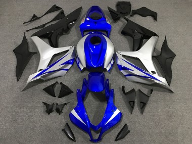 OEM Style Blue and Silver 2007-2008 CBR600RR Motorcycle Fairings