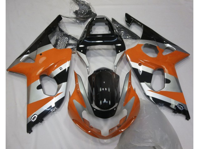 Orange Silver OEM Style 2000-2002 GSXR 1000 Motorcycle Fairings Orange Silver OEM Style 2000-2002 GSXR 1000 Motorcycle Fairings