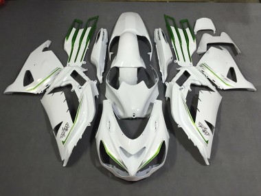 Pearl White Custom 2012-2021 ZX14R Motorcycle Fairings