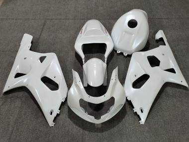 Pearl White 2001-2003 GSXR 600-750 Motorcycle Fairings
