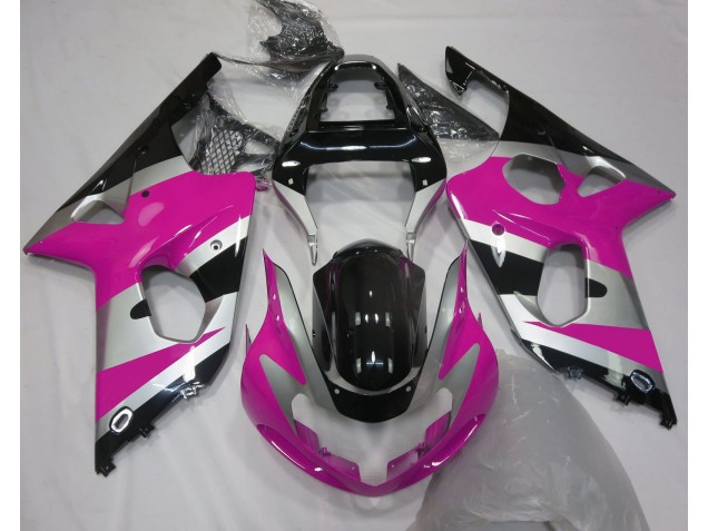 Pink Silver OEM Style 2000-2002 GSXR 1000 Motorcycle Fairings Pink Silver OEM Style 2000-2002 GSXR 1000 Motorcycle Fairings