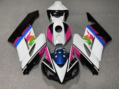 Pink and Blue Flag 2004-2005 CBR1000RR Motorcycle Fairings