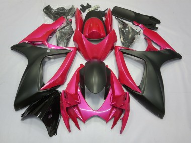 Pink and Matte 2006-2007 GSXR 600-750 Motorcycle Fairings