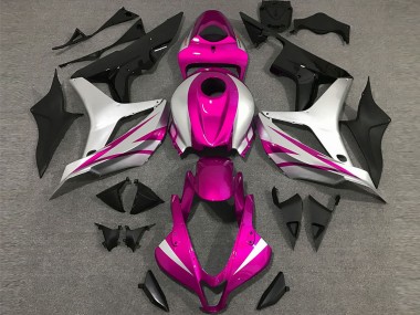 Pink and Silver OEM Style 2007-2008 CBR600RR Motorcycle Fairings