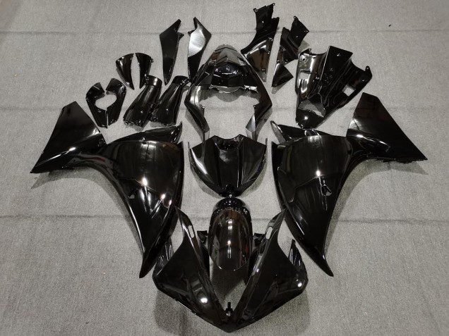 Plain Gloss Black 2009-2011 R1 Motorcycle Fairings Plain Gloss Black 2009-2011 R1 Motorcycle Fairings