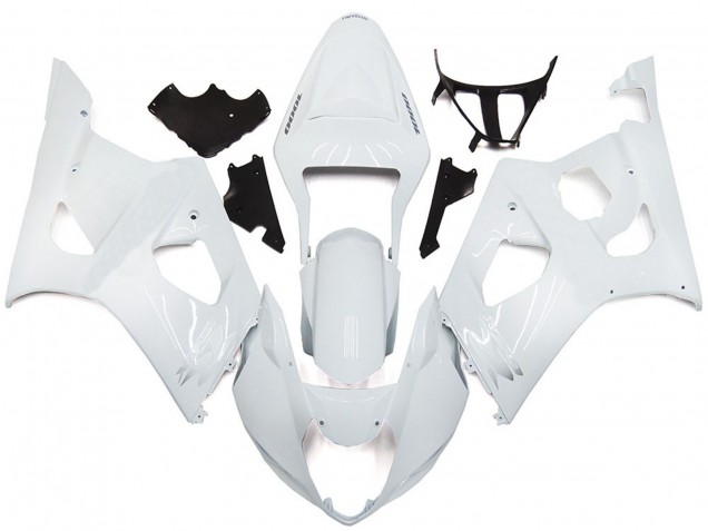 Plain Gloss White Style 2003-2004 GSXR 1000 Motorcycle Fairings Plain Gloss White Style 2003-2004 GSXR 1000 Motorcycle Fairings