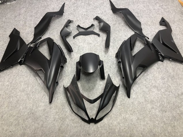 Plain Matte Black 2013-2018 ZX6R Motorcycle Fairings Plain Matte Black 2013-2018 ZX6R Motorcycle Fairings
