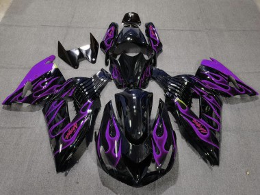Purple Flame 2006-2011 ZX14R Motorcycle Fairings