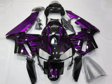 Purple Flames 2003-2004 CBR600RR Motorcycle Fairings