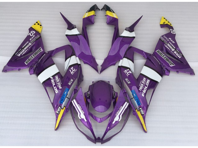 Purple Logo Style 2013-2018 ZX6R Motorcycle Fairings Purple Logo Style 2013-2018 ZX6R Motorcycle Fairings