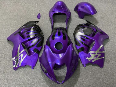 Purple and Black 1997-2007 GSXR 1300 Hayabusa Motorcycle Fairings