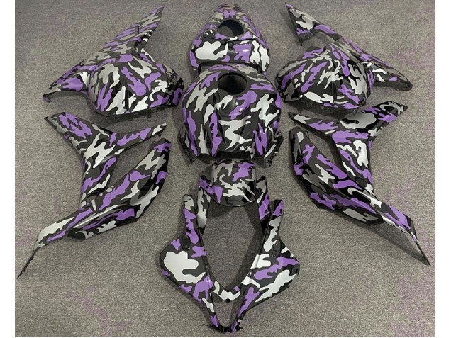 Purple and Silver Camo 2009-2012 CBR600RR Motorcycle Fairings Purple and Silver Camo 2009-2012 CBR600RR Motorcycle Fairings
